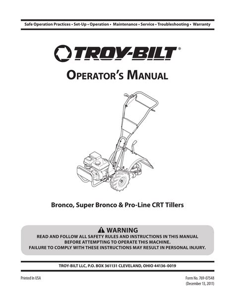 troy bilt instruction manual|troy bilt bronco owners manual.